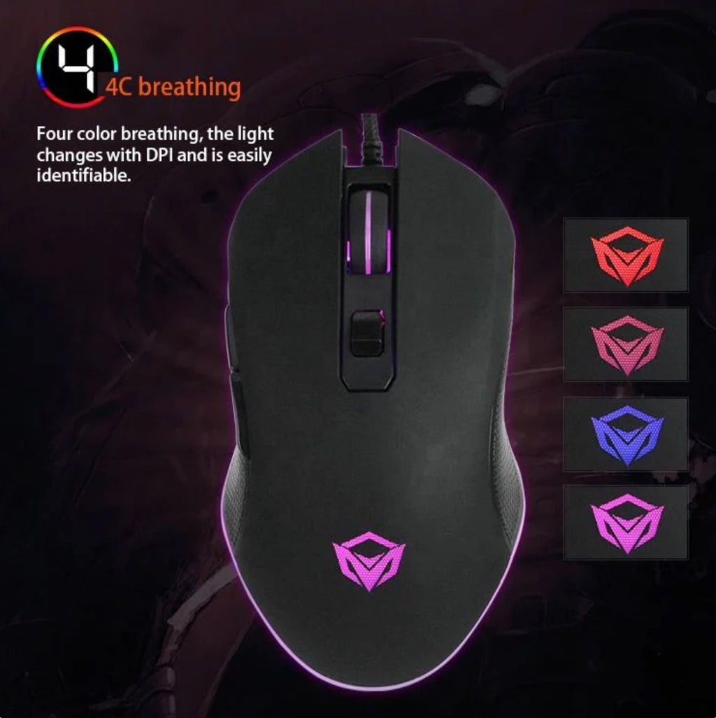 Backlit Gaming Keyboard and Mouse Combo Meetion C510 USB