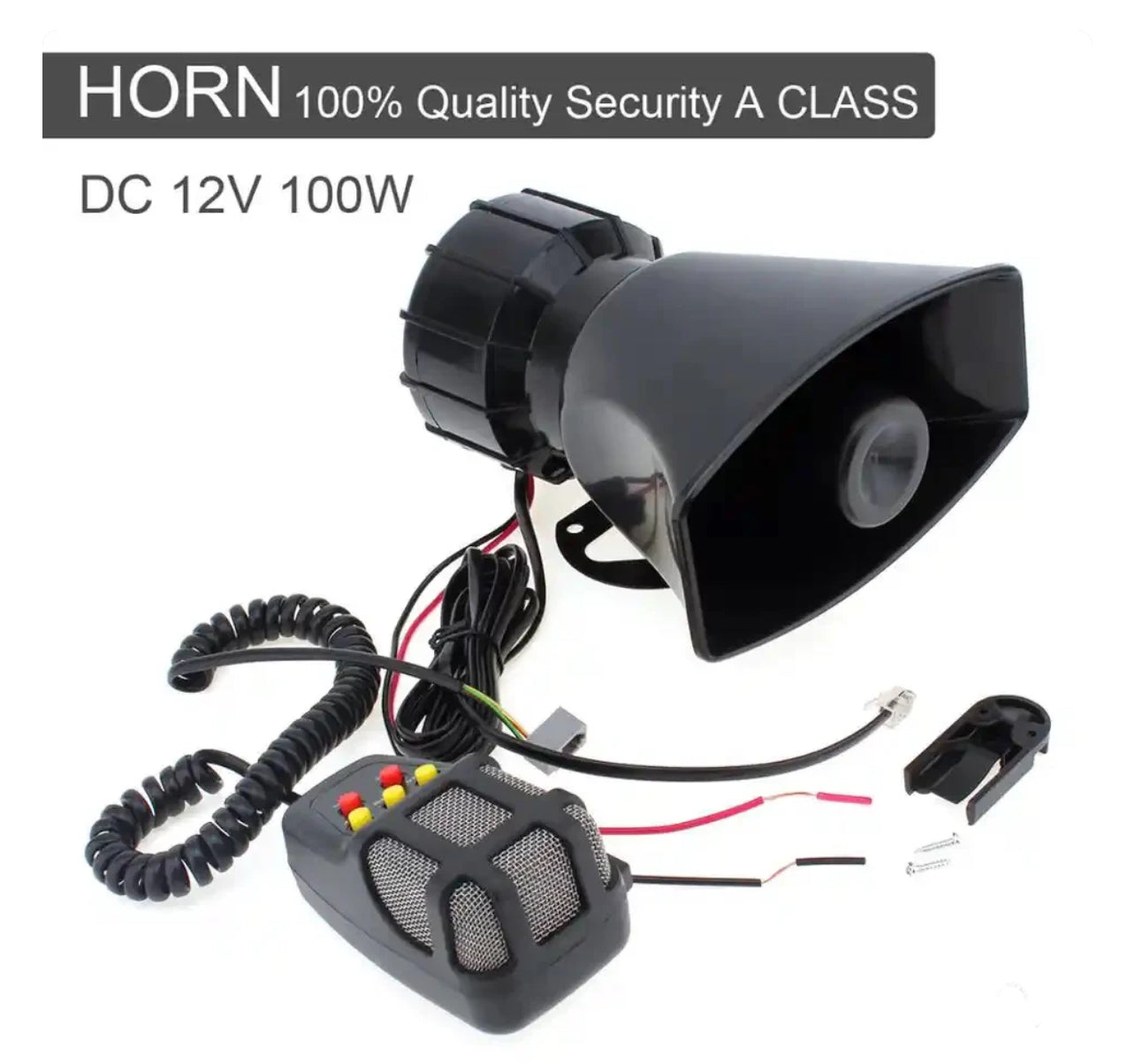 Car Siren Electronic Horn 100Watt