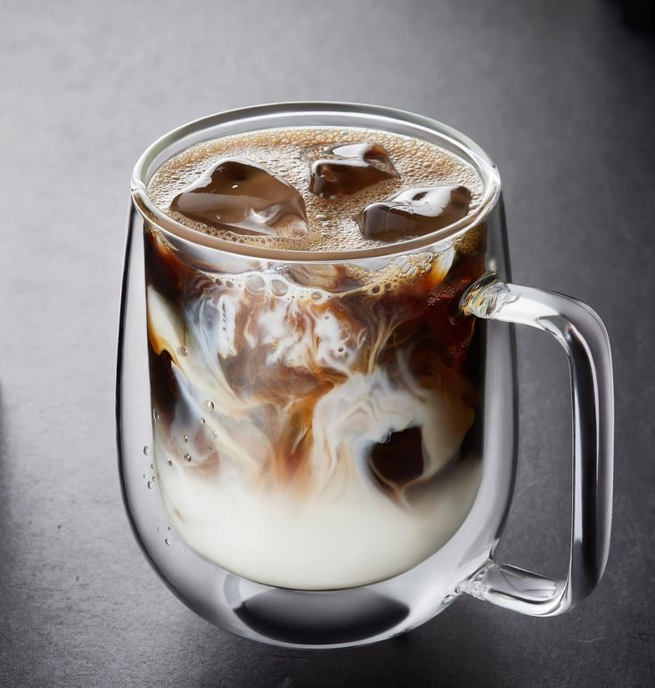 250ml Double Clear Glass Mug – Elegant & Heat-Resistant