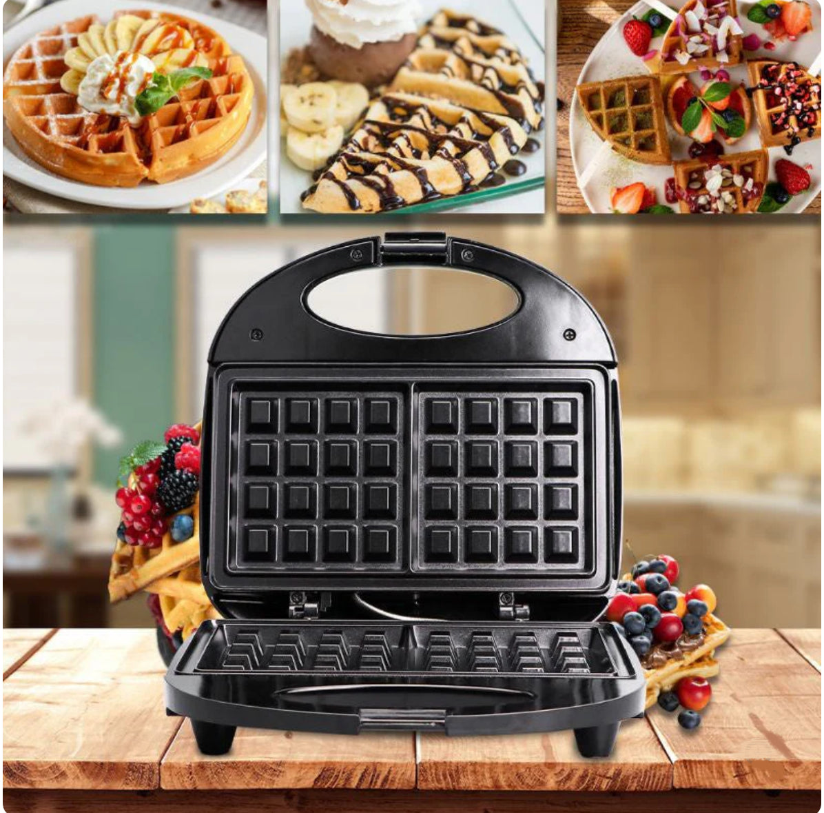Raf Non-stick Electric Waffle Maker