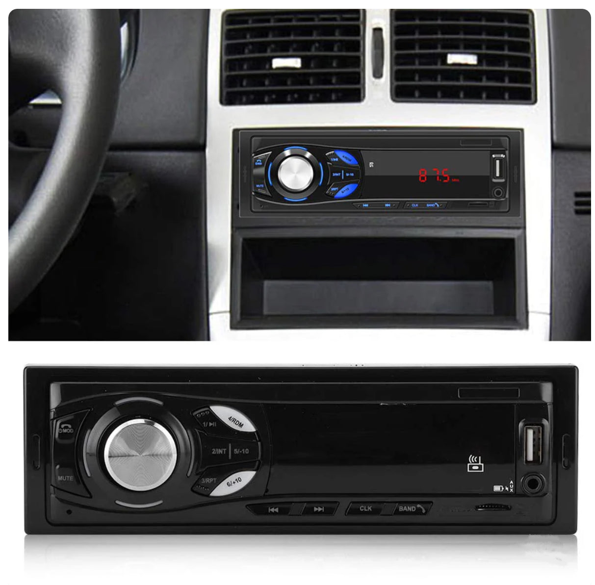 CAR RADIO MP3 AUDIO PLAYER SUPPORT FM / USB / SD CARD / BLUETOOTH