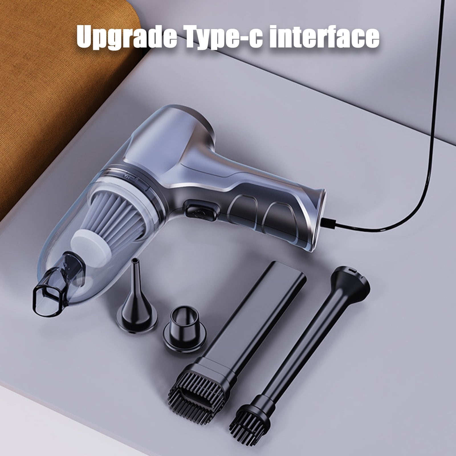 3-in-1 Portable Handheld Vacuum Cleaner – Perfect for Car, Keyboard & Pet Hair