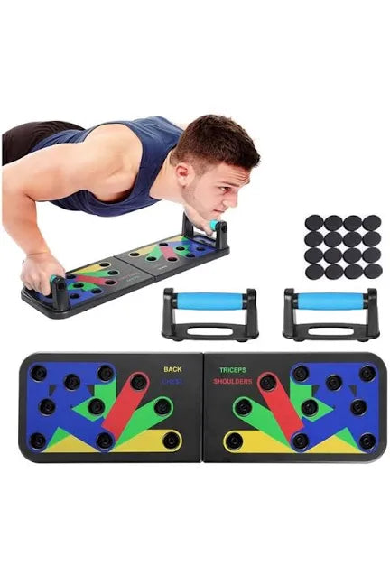 12 in 1 Push Up Board System Foldable Workout Portable Trainer for Home Fitnes