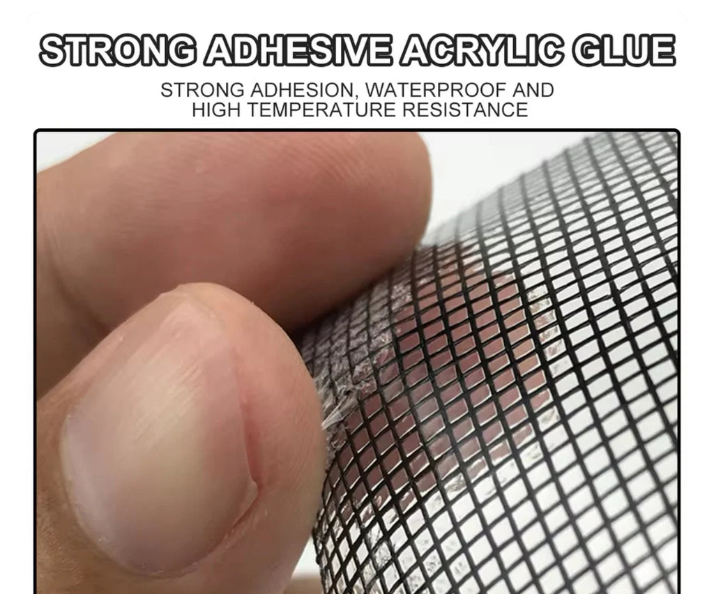 Window Screen Mosquito Net Repair Tape Strong Self Adhesive Fiberglass Patch Covering Mesh
