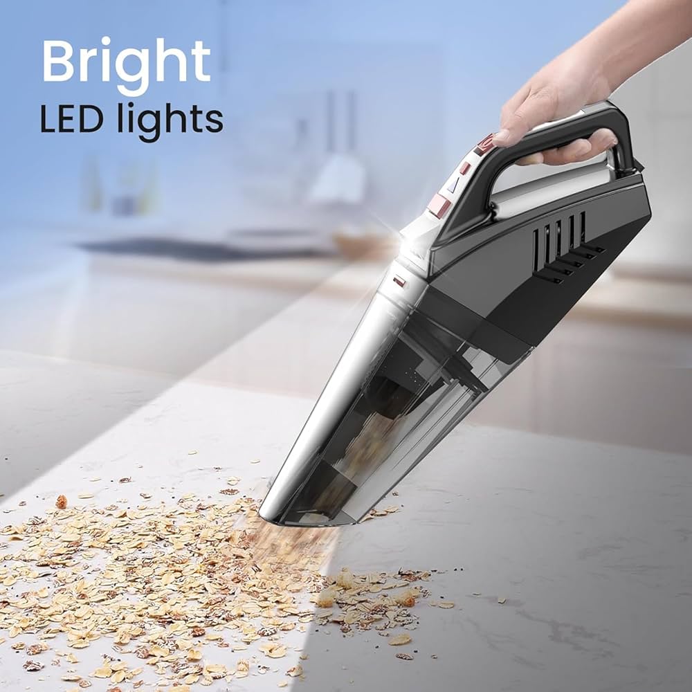 Cordless Handheld Vacuum – Portable Rechargeable Car & Home Mini Vacuum Cleaner 9000Pa