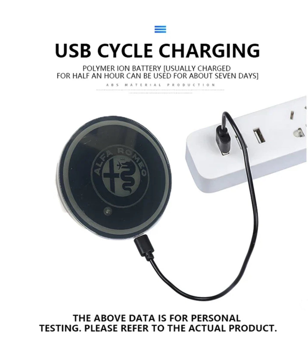 Car LED Light Cup Mat – 7 Color Atmosphere Pad