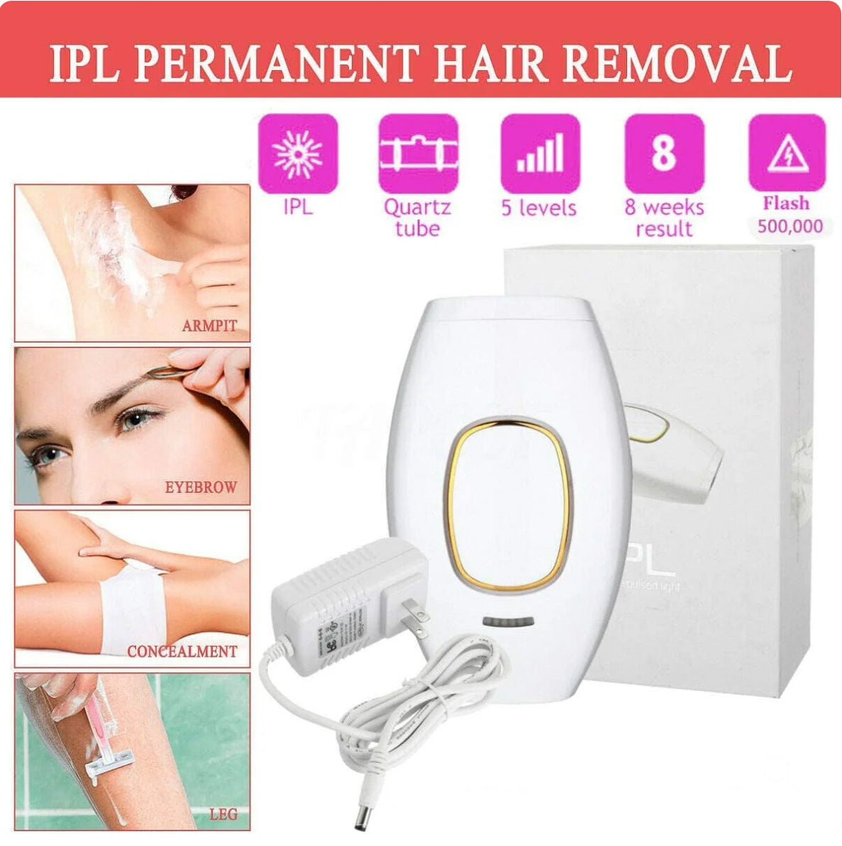 IPL Hair Removal Devices, Hair Removal, Laser Permanent Hair Removal, Laser Hair Remover,