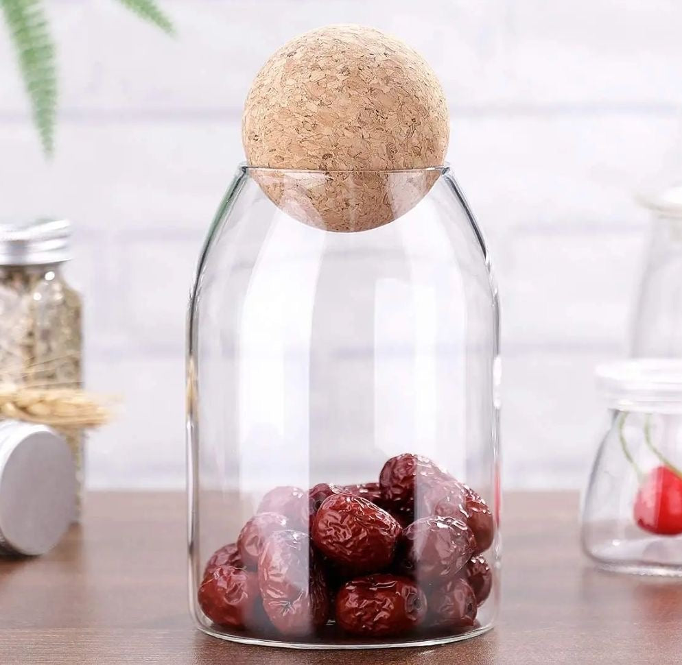 800ml Glass Storage Jar with Bamboo Lid