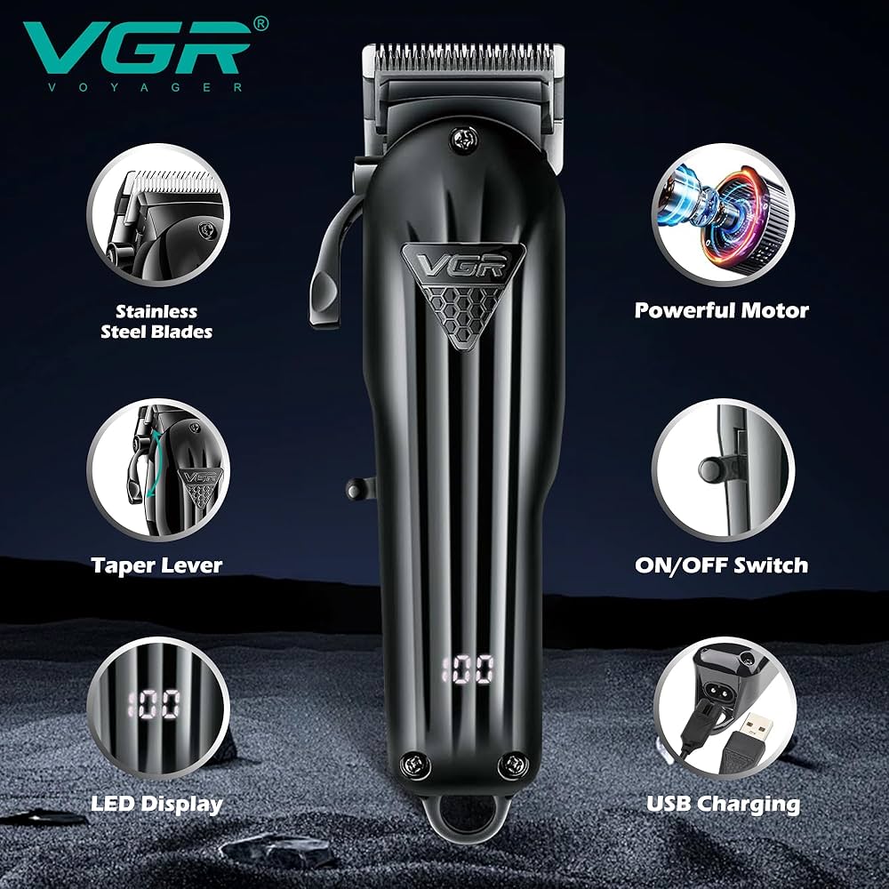 VGR Professional Hair & Beard Trimmer Clipper V282