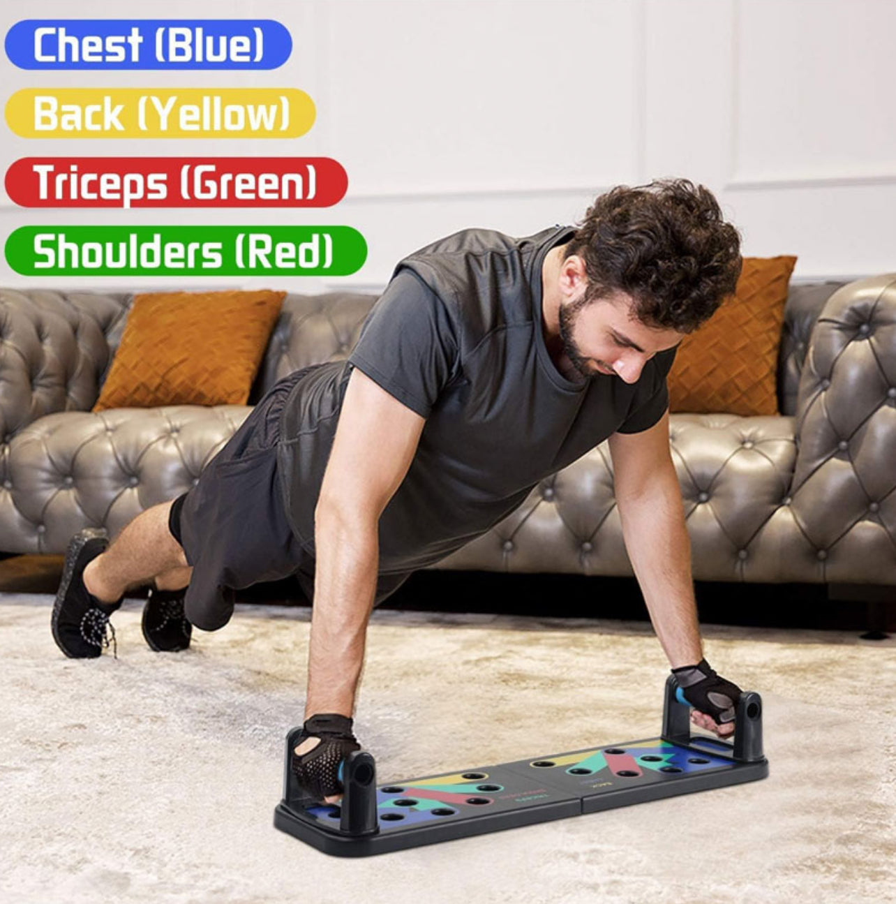 12 in 1 Push Up Board System Foldable Workout Portable Trainer for Home Fitnes