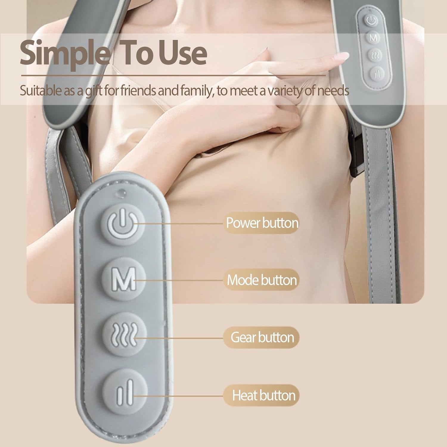 Wireless Hand-Shaped Neck Massager
