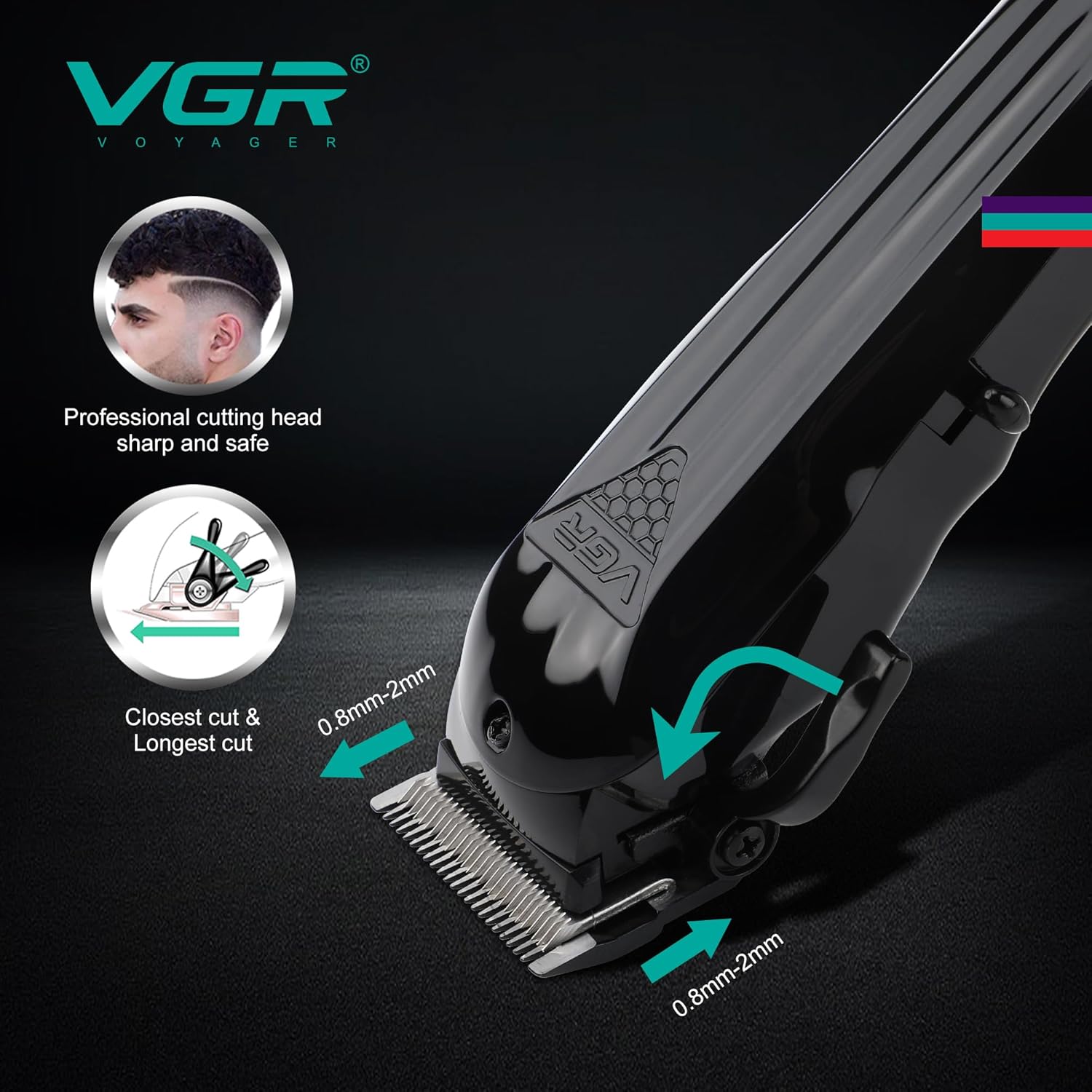 VGR Professional Hair & Beard Trimmer Clipper V282