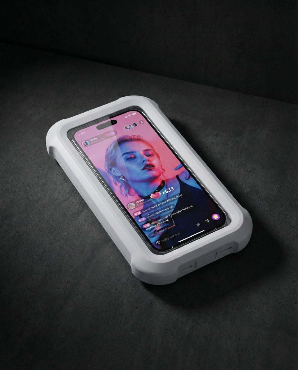 Shower Phone Holder [360° Rotation], Waterproof Wall Mount Shower Phone Case