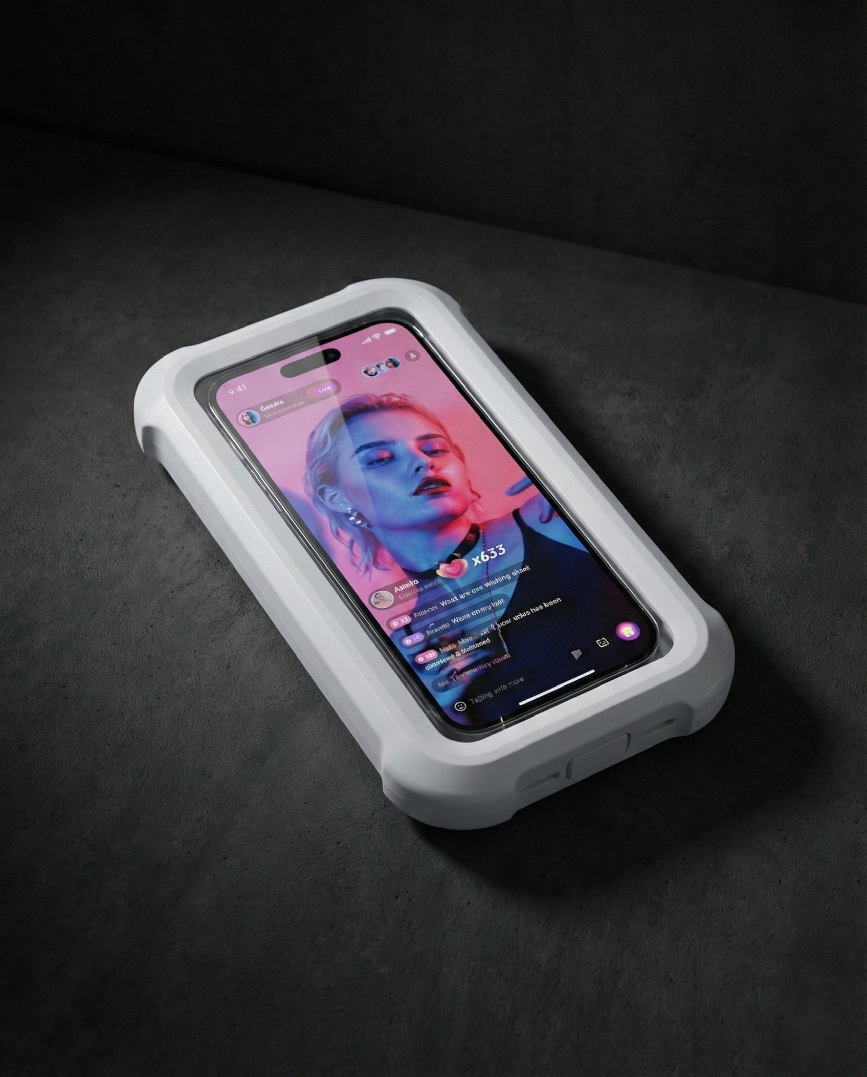 Shower Phone Holder [360° Rotation], Waterproof Wall Mount Shower Phone Case