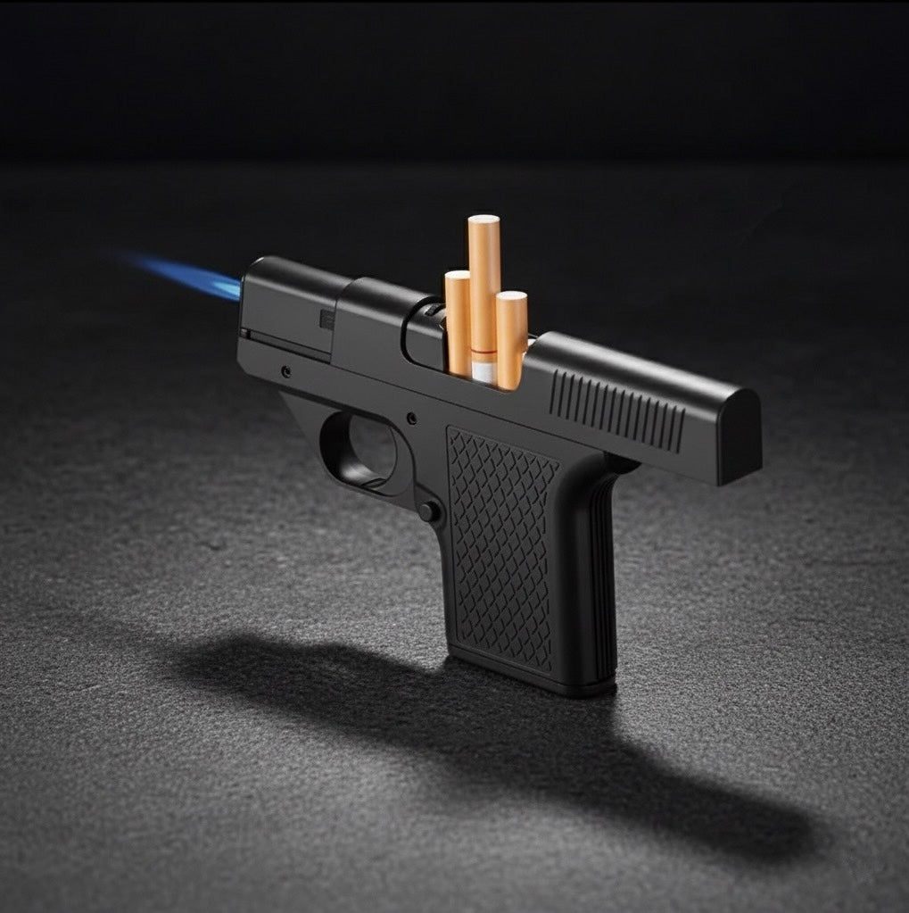 Pistol Lighter Torch Gas Gun Lighters Cigarette Case
