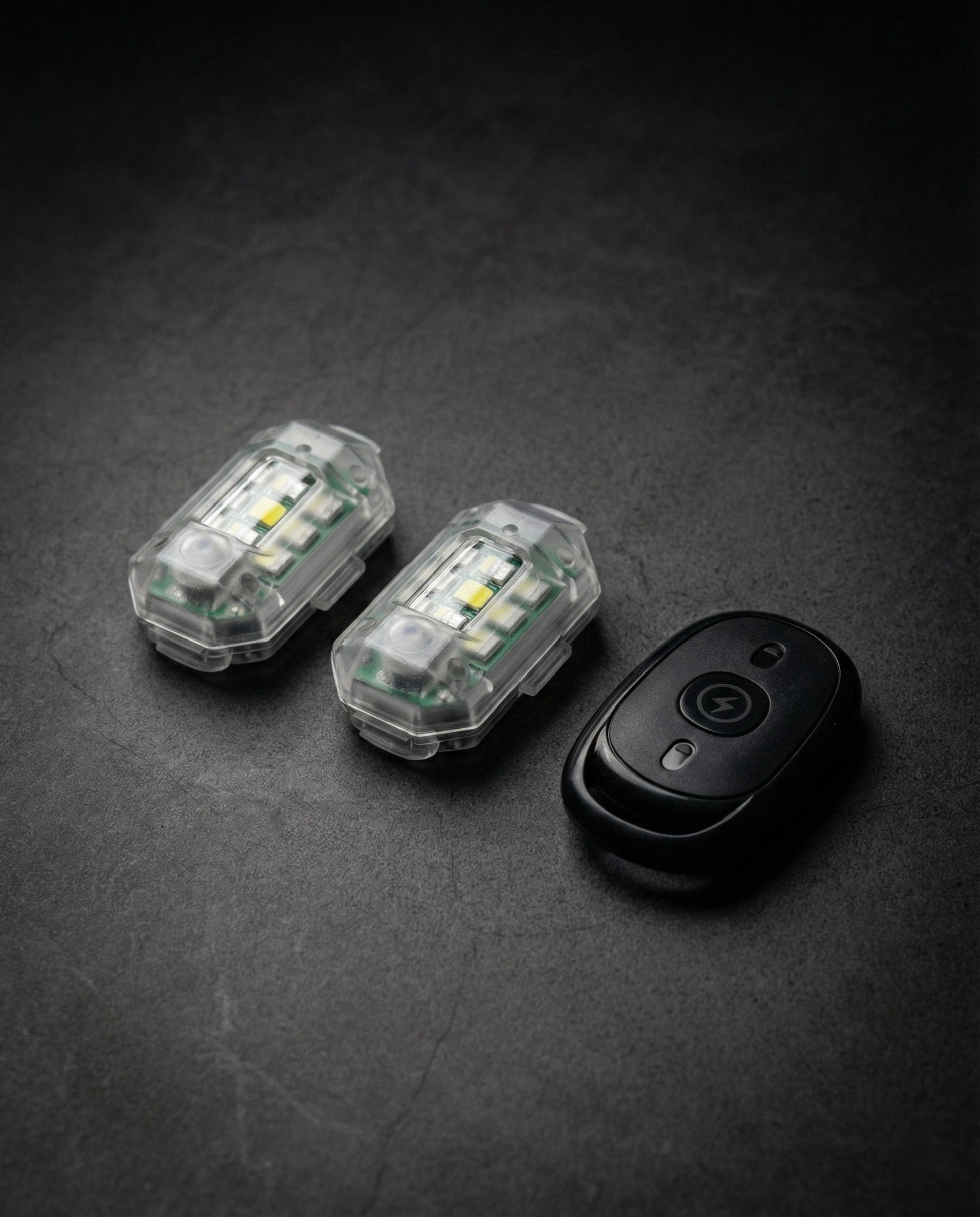 Waterproof car led rechargeable strobe lights with remote control