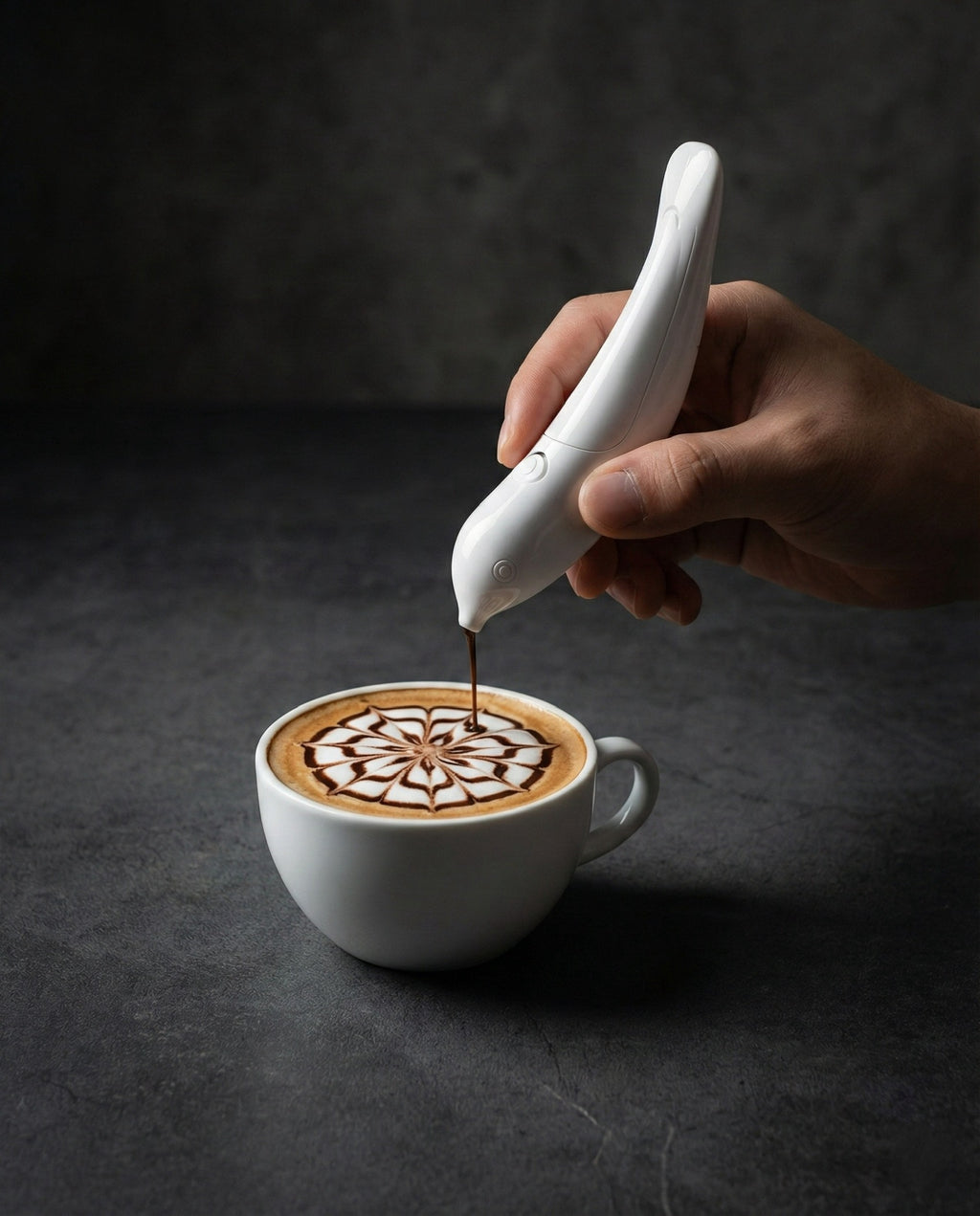 Spice Pen for Electrical Coffee Art for Latte