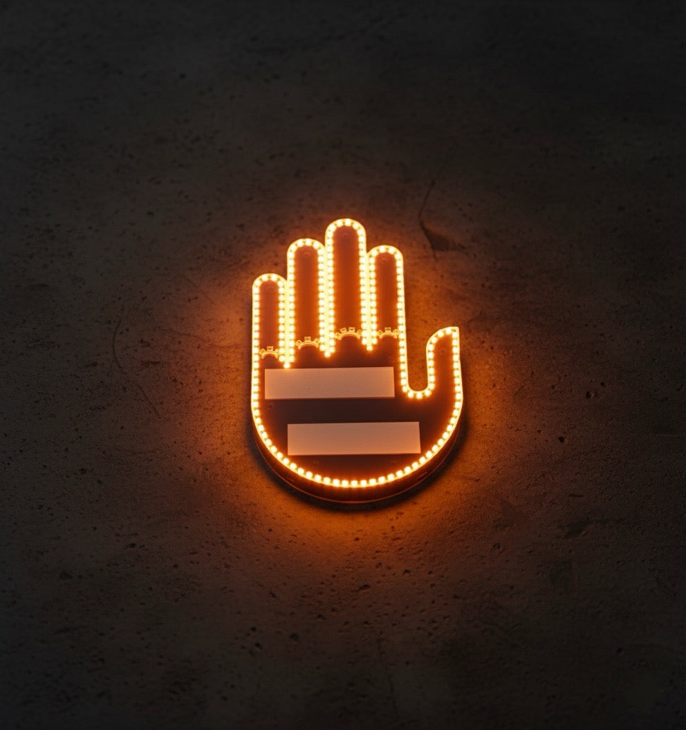 Car Led Hand Fun Gesture With Remote