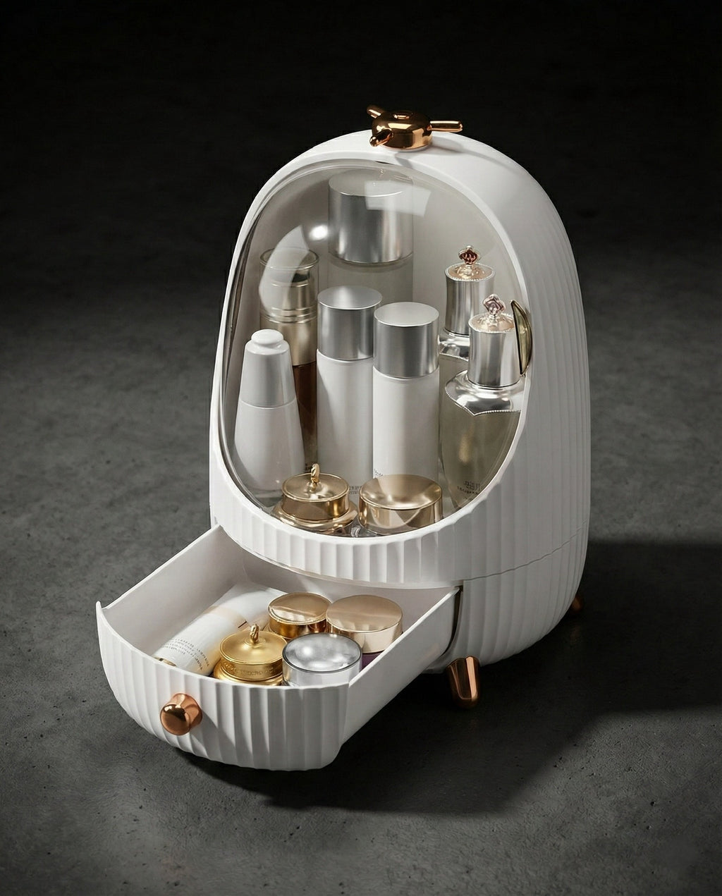 Cosmetic makeup Storage Box with LED Light