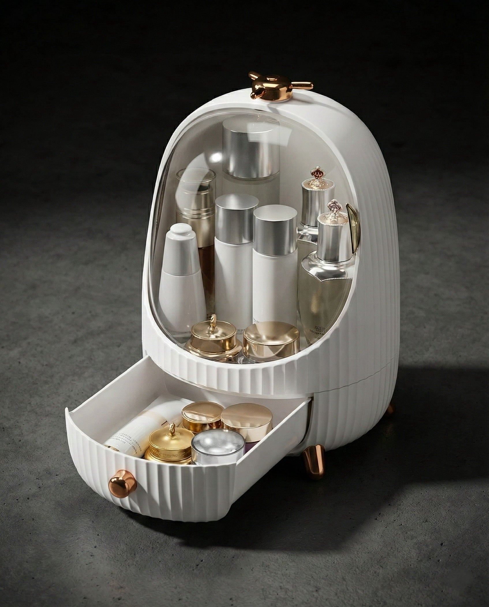 Cosmetic makeup Storage Box with LED Light