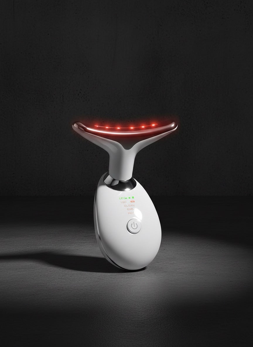 3 in 1 Vibration Face & Neck Massager – Triple-Action Anti-Wrinkle Device for Skin Tightening, Lifting & Smoothing