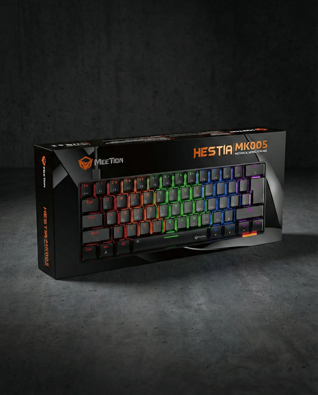 MEETION RGB Wired Mechanical Keyboard HESTIA - Black | MK005