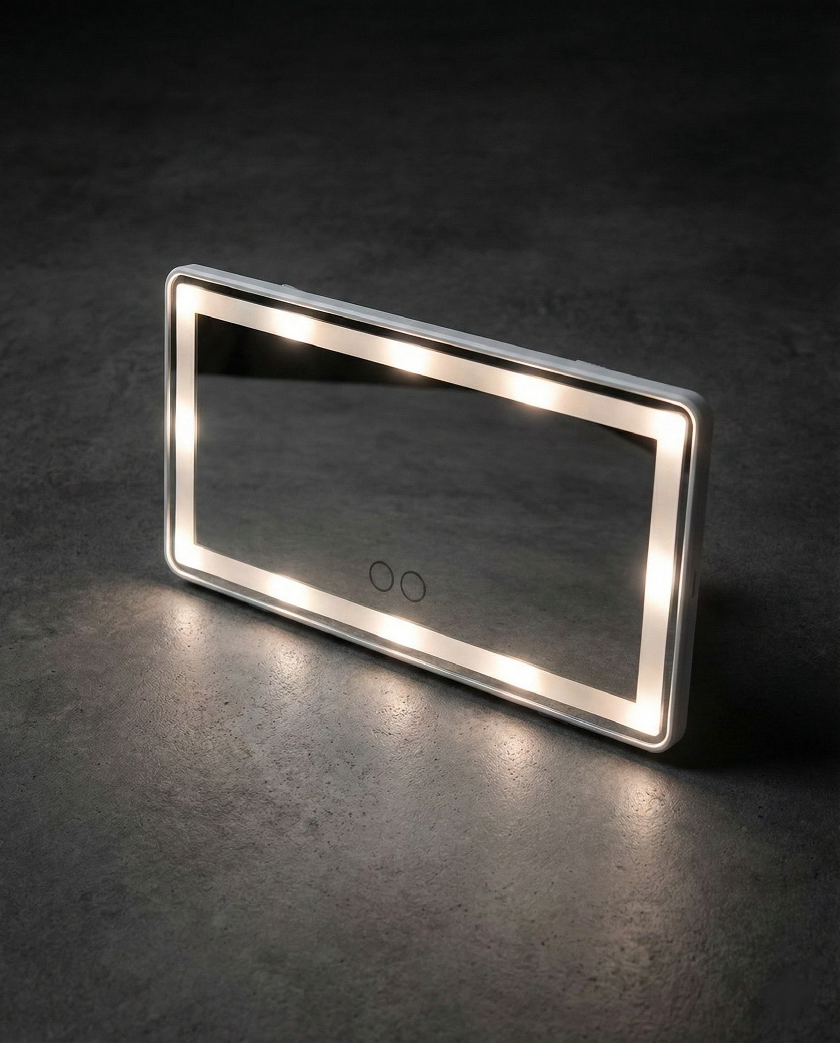 Car Sun Visor Led Vanity Mirror Rechargeable 3 Color