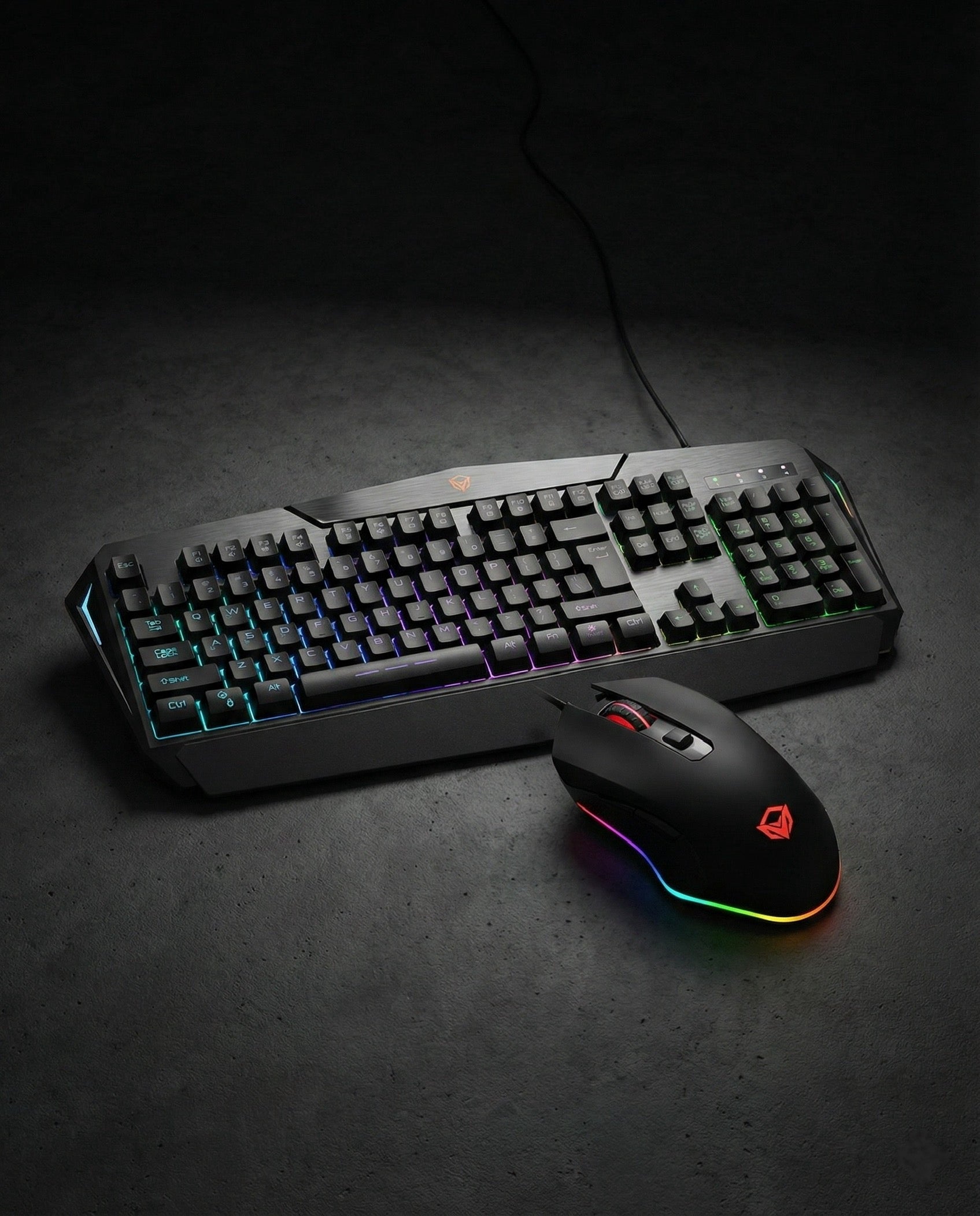 Backlit Gaming Keyboard and Mouse Combo Meetion C510 USB