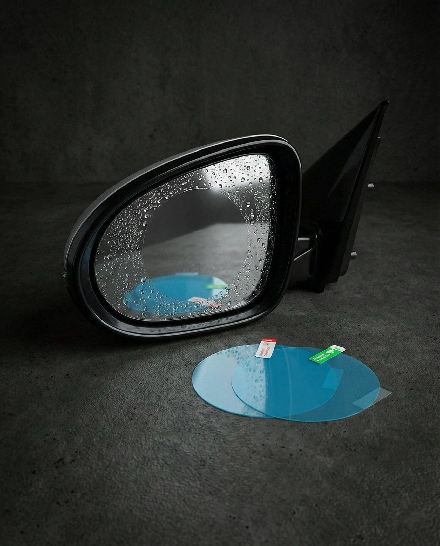 Waterproof Anti Fog Film Rain Proof Car Mirror for All Vehicles - Set of 2