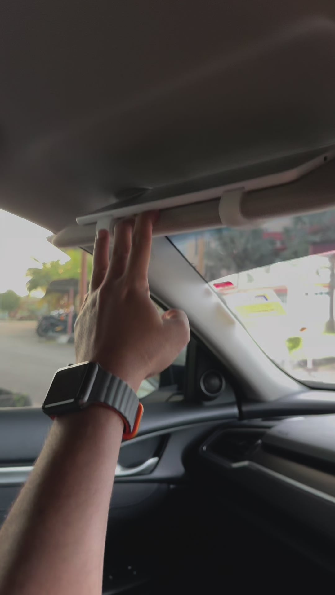 Car Sun Visor Led Vanity Mirror Rechargeable 3 Color