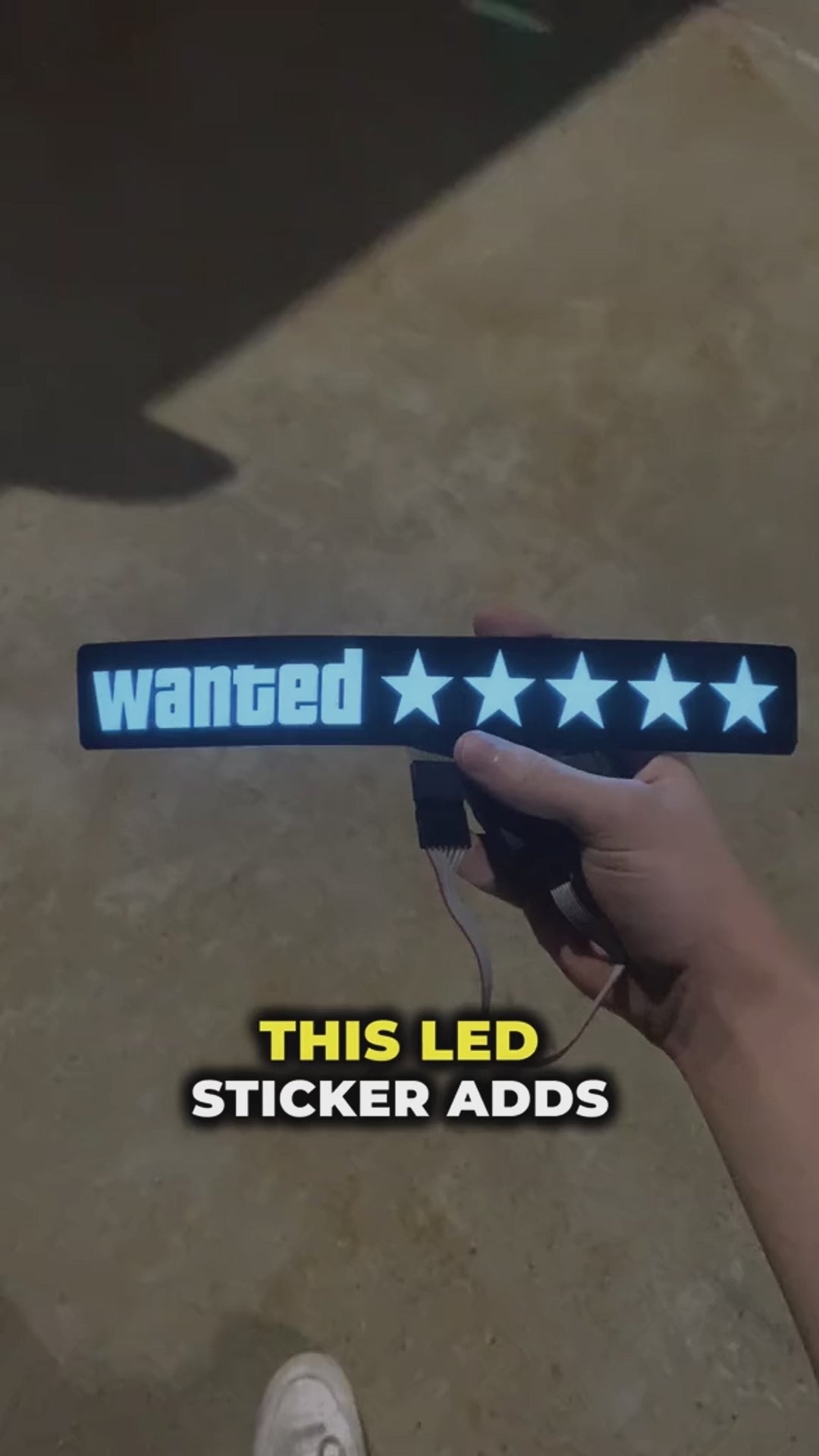 Car “Wanted⭐️⭐️⭐️⭐️⭐️" Led Panel